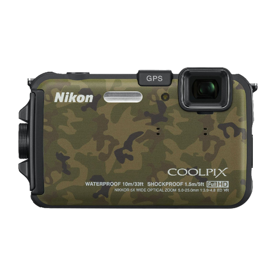 Nikon Coolpix Aw100 Cmos Waterproof Digital Camera With GPS
